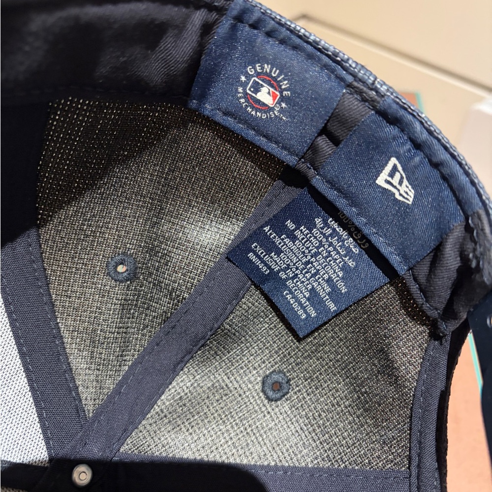 New Era X Kith Navy Raffia Baseball Cap - Picture 5 of 6